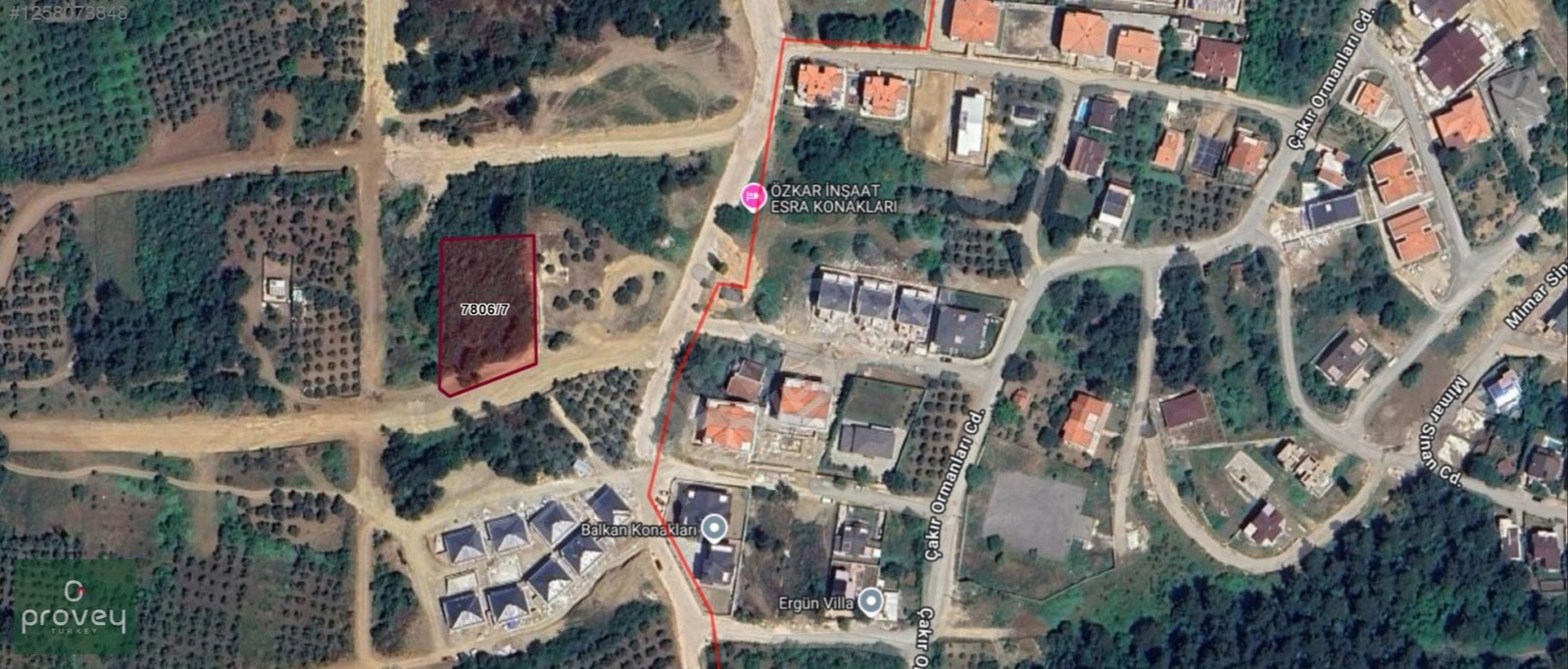 Provey Vera Nilüfer Yaylacık'ta 2.240m2 Villa İmarlı Arsa