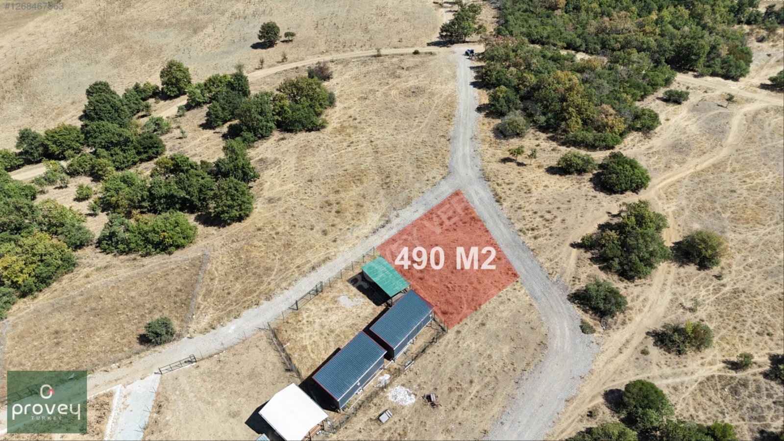 Provey Vera Dağyenice Gölete 900mt Mesafede 490m2 Satılık Tarla