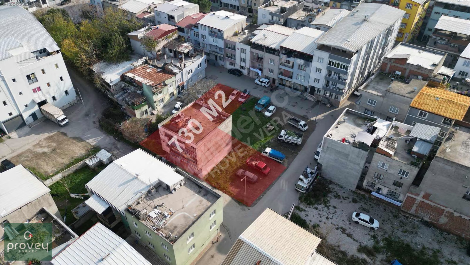 PROVEY VERA VİŞNE'DE SATILIK 730 M2 SANAYİ İMARLI FIRSAT ARSA