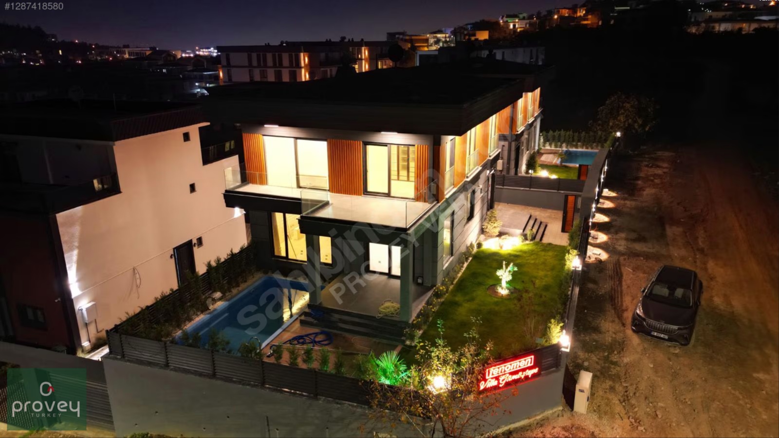 Provey Vera Gümüştepe'de Havuzlu Geniş Bahçeli 5+2 Lüx Villa