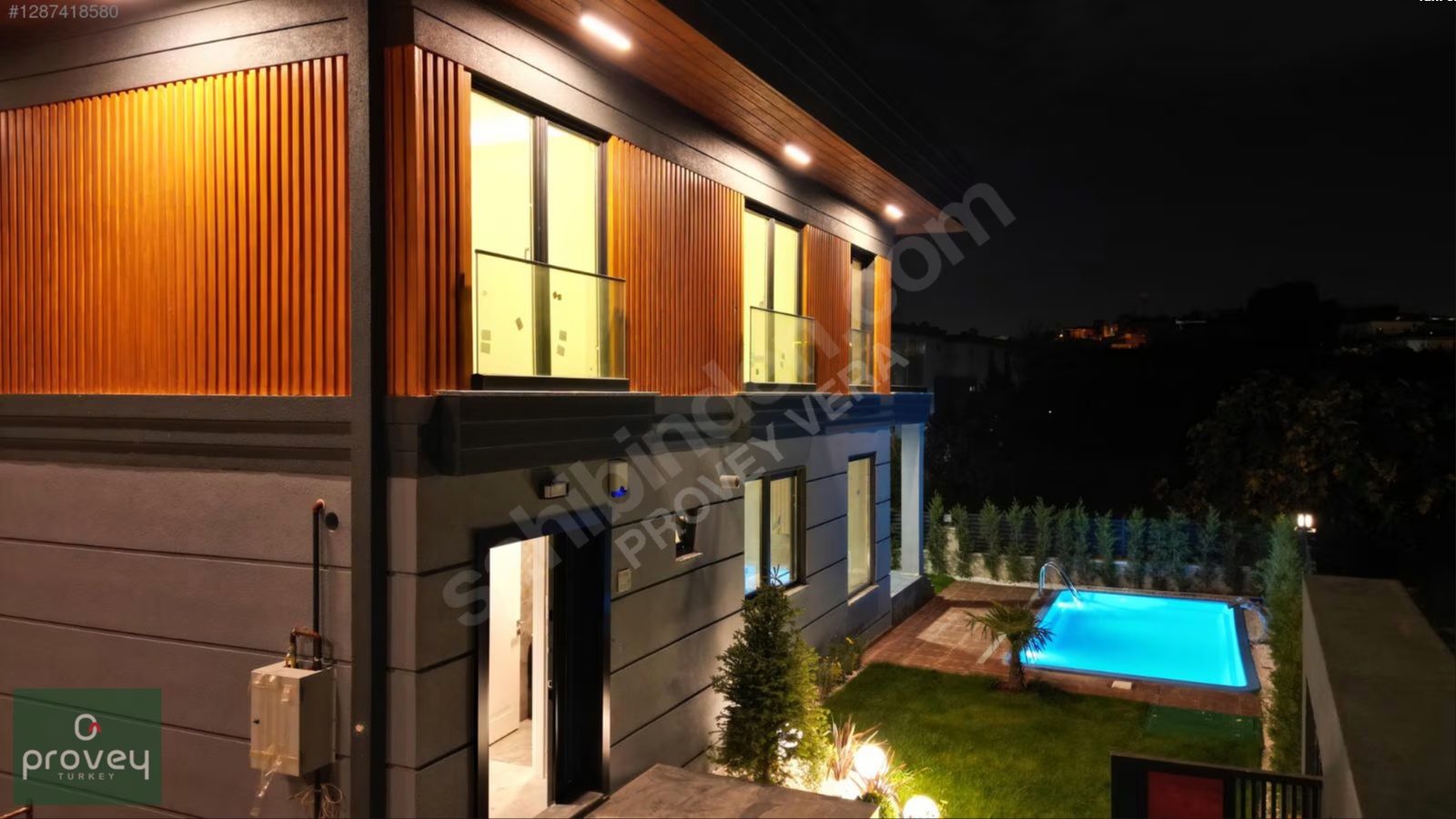 Provey Vera Gümüştepe'de Havuzlu Geniş Bahçeli 5+2 Lüx Villa