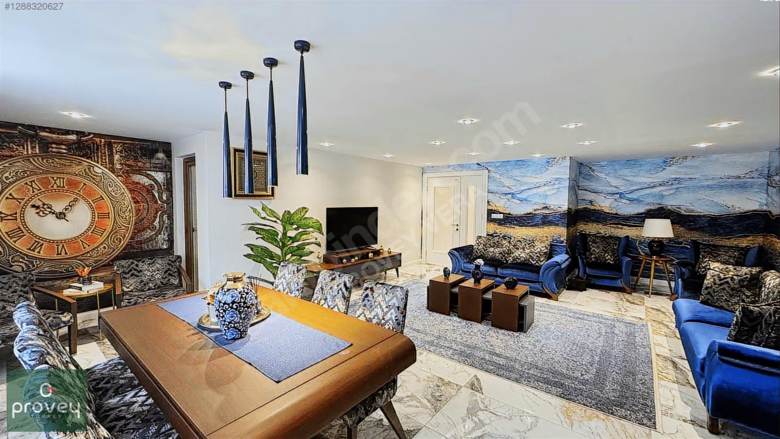 Provey Vera 23 Nisan Foreli Evlerin'de Satılık Eşyalı 5+1 Daire