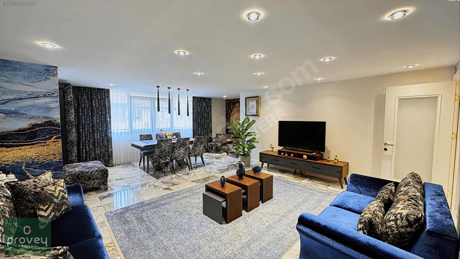 Provey Vera 23 Nisan Foreli Evlerin'de Satılık Eşyalı 5+1 Daire