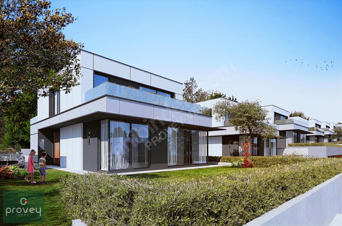 Provey Vera'da Avlu Nilüferköy'de Satılık 4+1 Lüks Villa